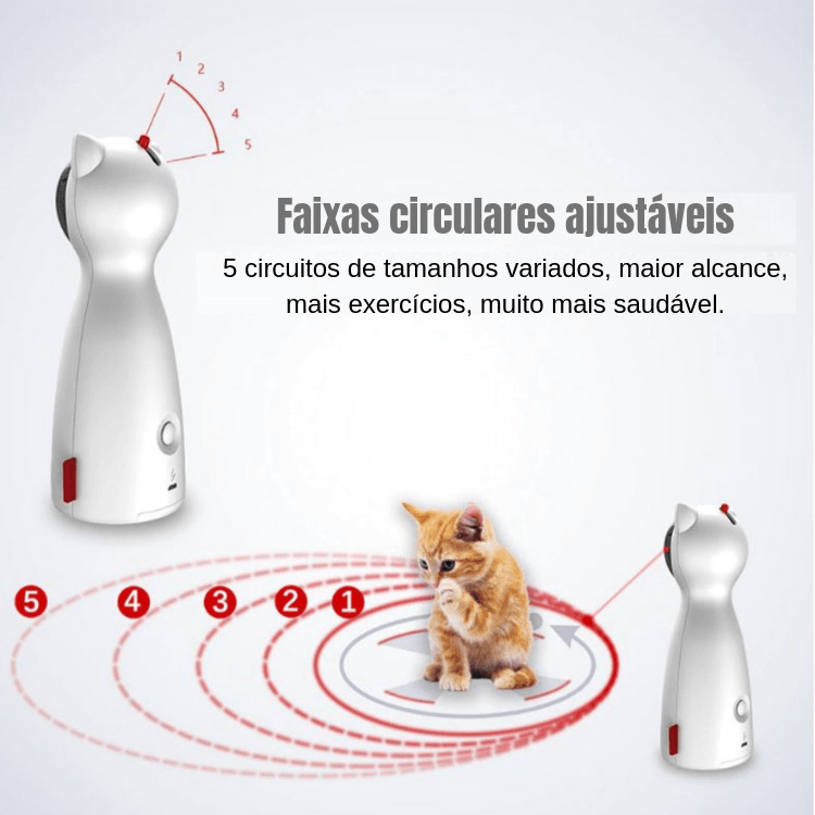 Laser interativo para gatos - petstoreofc