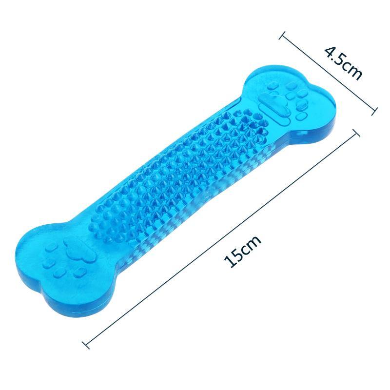 Brinquedo mastigável de silicone em formato de ossinho - petstoreofc